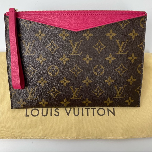 Louis Vuitton Pallas Wristlet Clutch Monogram Hot Pink - Picture 3 of 17